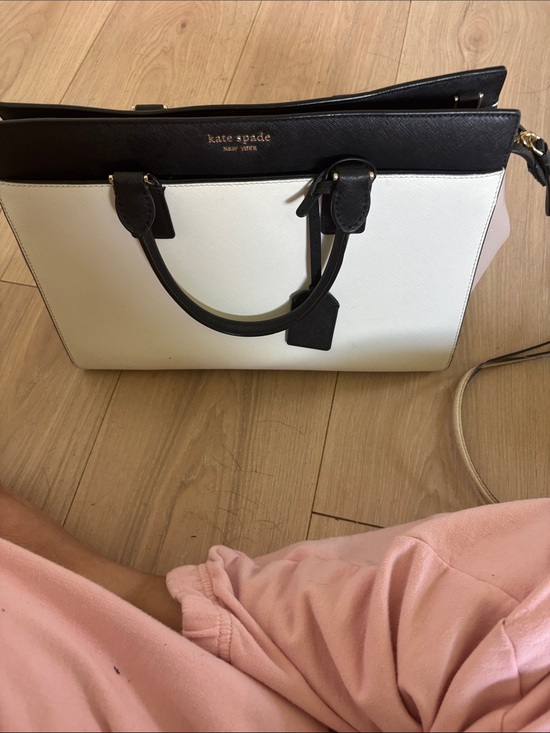 kate spade Handbags - kate spade Black and White Colorblock Leather Satchel